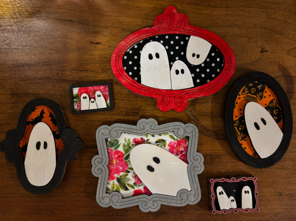 Ghost Family Portrait Magnets
