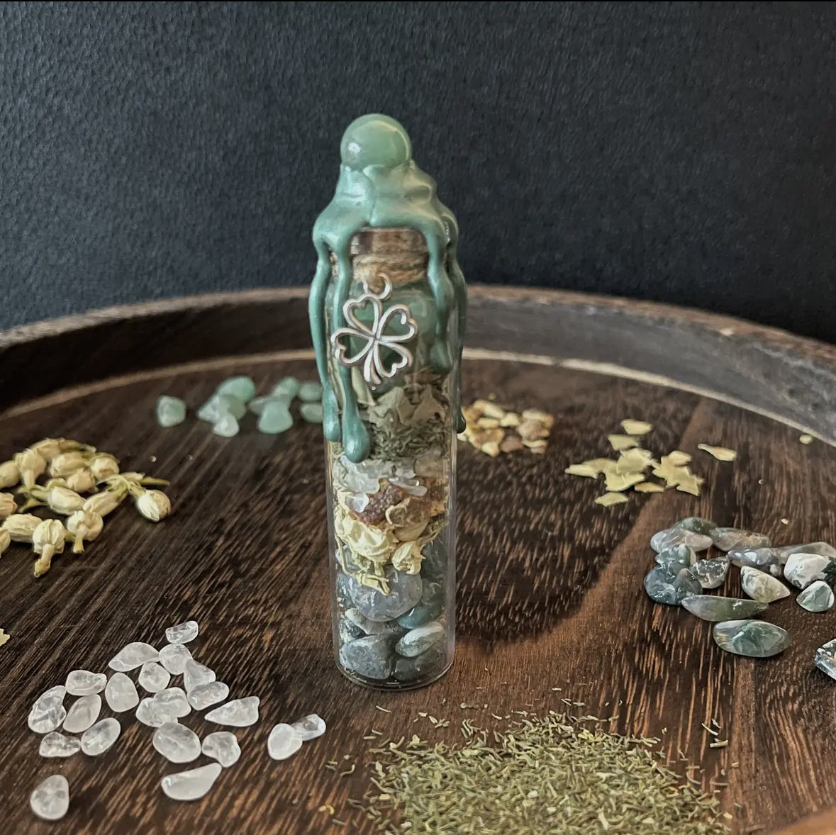 Abundance spell jar, intention jar, witches spell jar