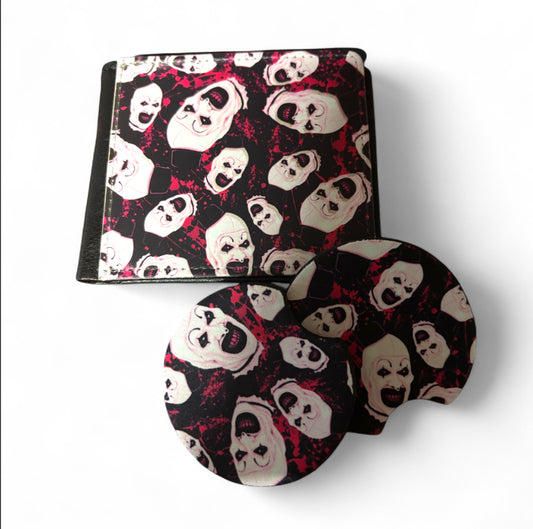 Terrifier Wallet and coasters set!