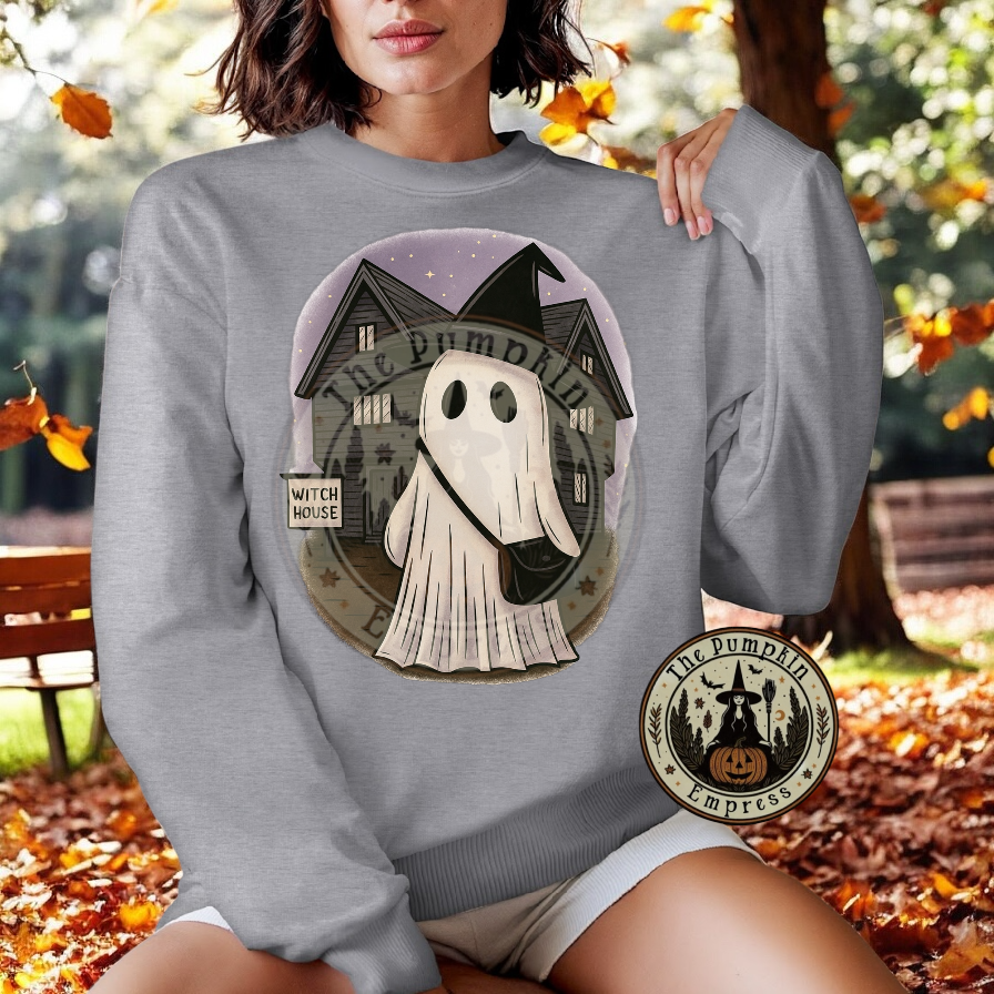 Ghosty visits the witch house hoodie/crewneck sweater