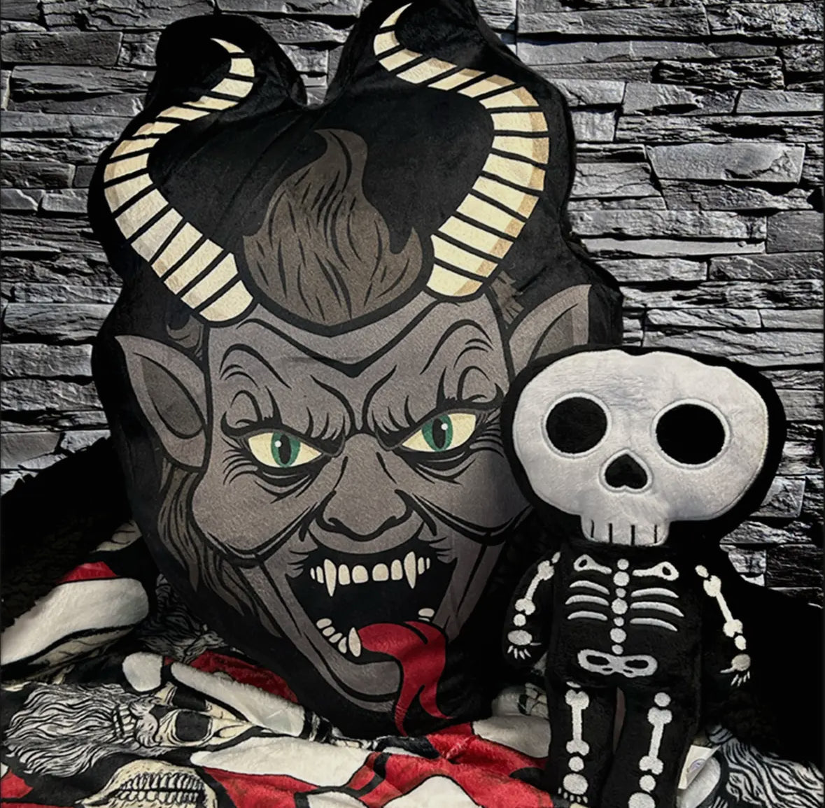 Giant 21inch Krampus pillow