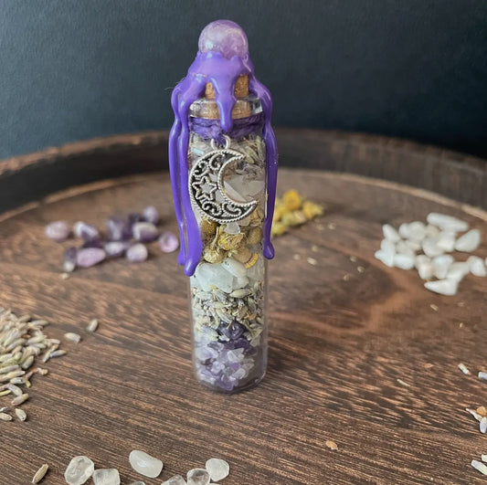 Serenity moon spell jar, intention jar, witches spell jar