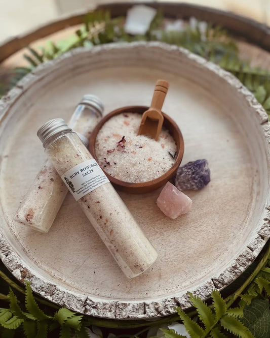 Ruby Rose herbal Bath Salt tube