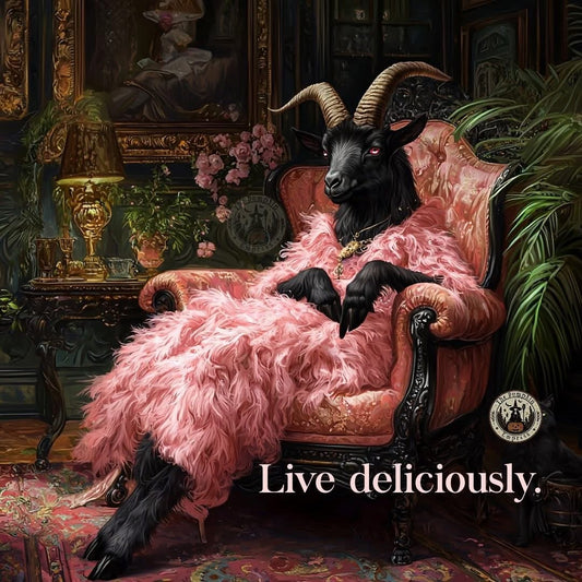 Live deliciously Canvas print