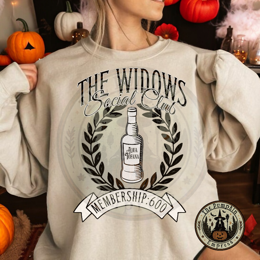 Aqua Tofana “The Widows Social Club” Crewneck