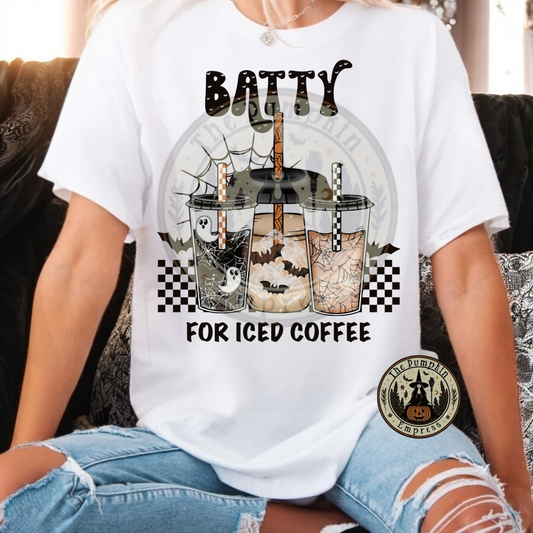 BATTY for iced coffee tee