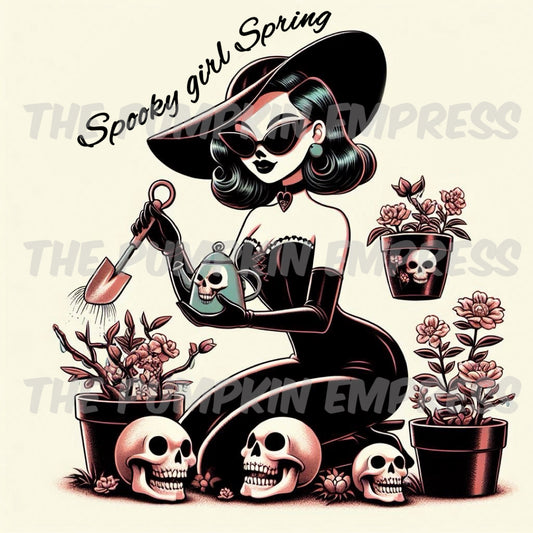 Spooky girl spring PRINT