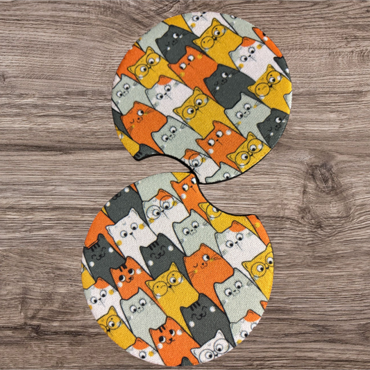 Doodle Cats coasters