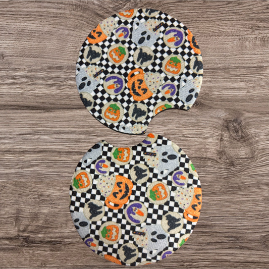 Halloween cookies coasters