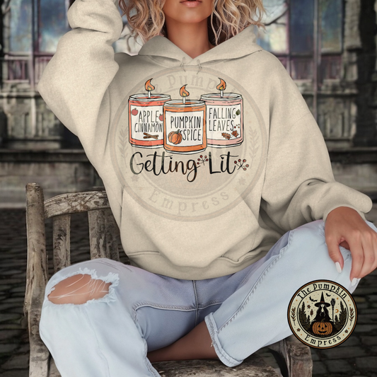 Getting lit Hooded sweater