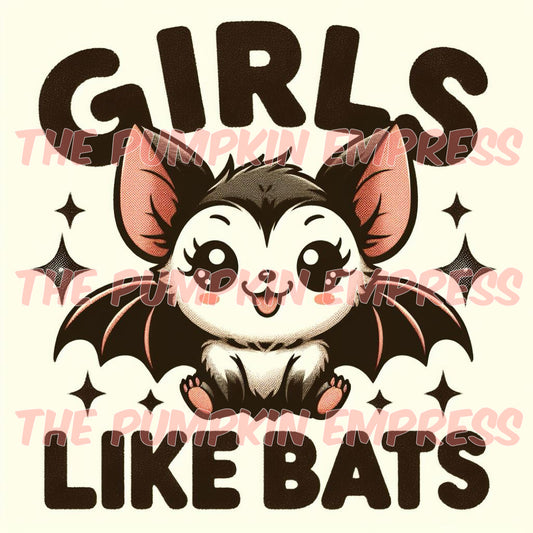 Girls like bats Print