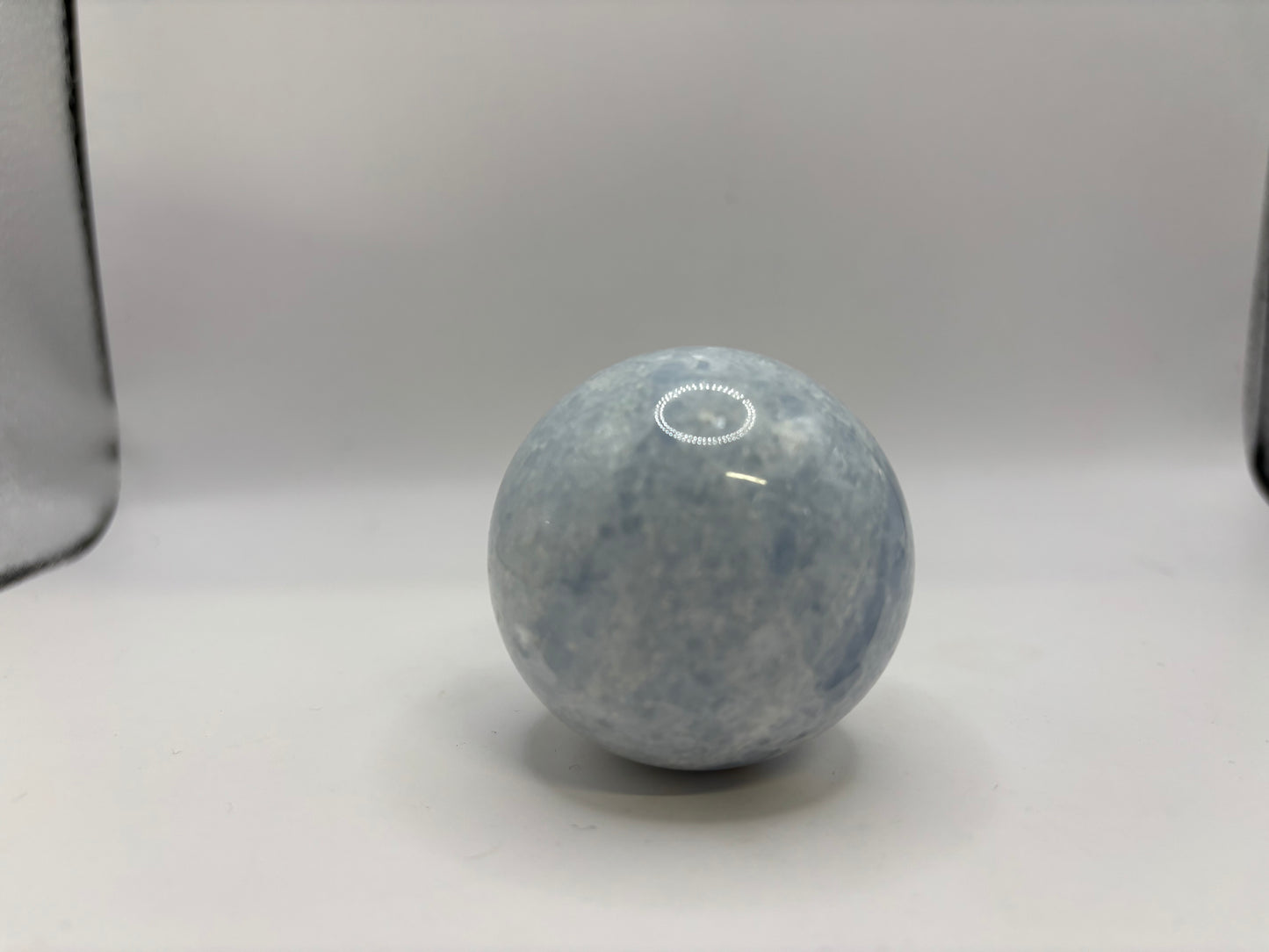 Blue calcite sphere