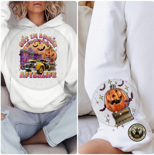 Halloween town hooded sweater