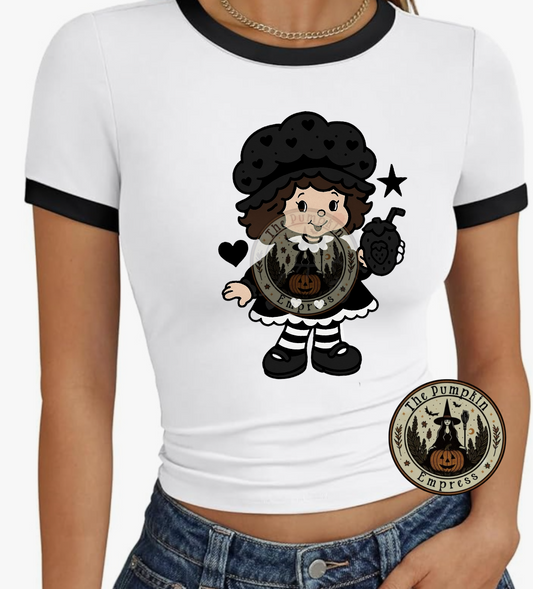 Goth Strawberry Ringer tee