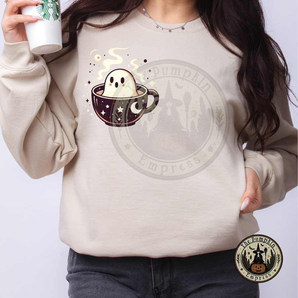 Ghost tea crewneck