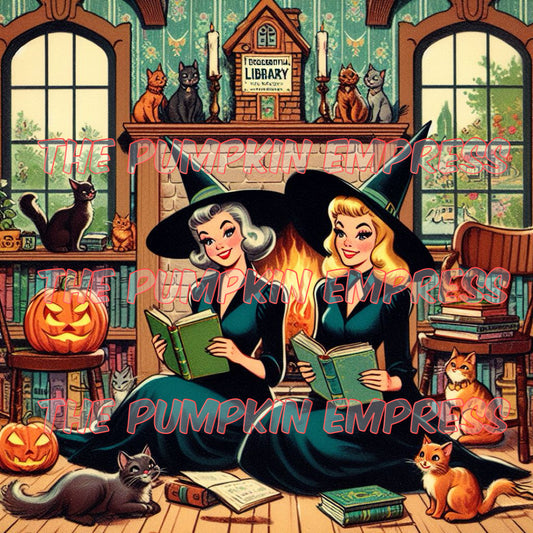 Witches and books v2 print