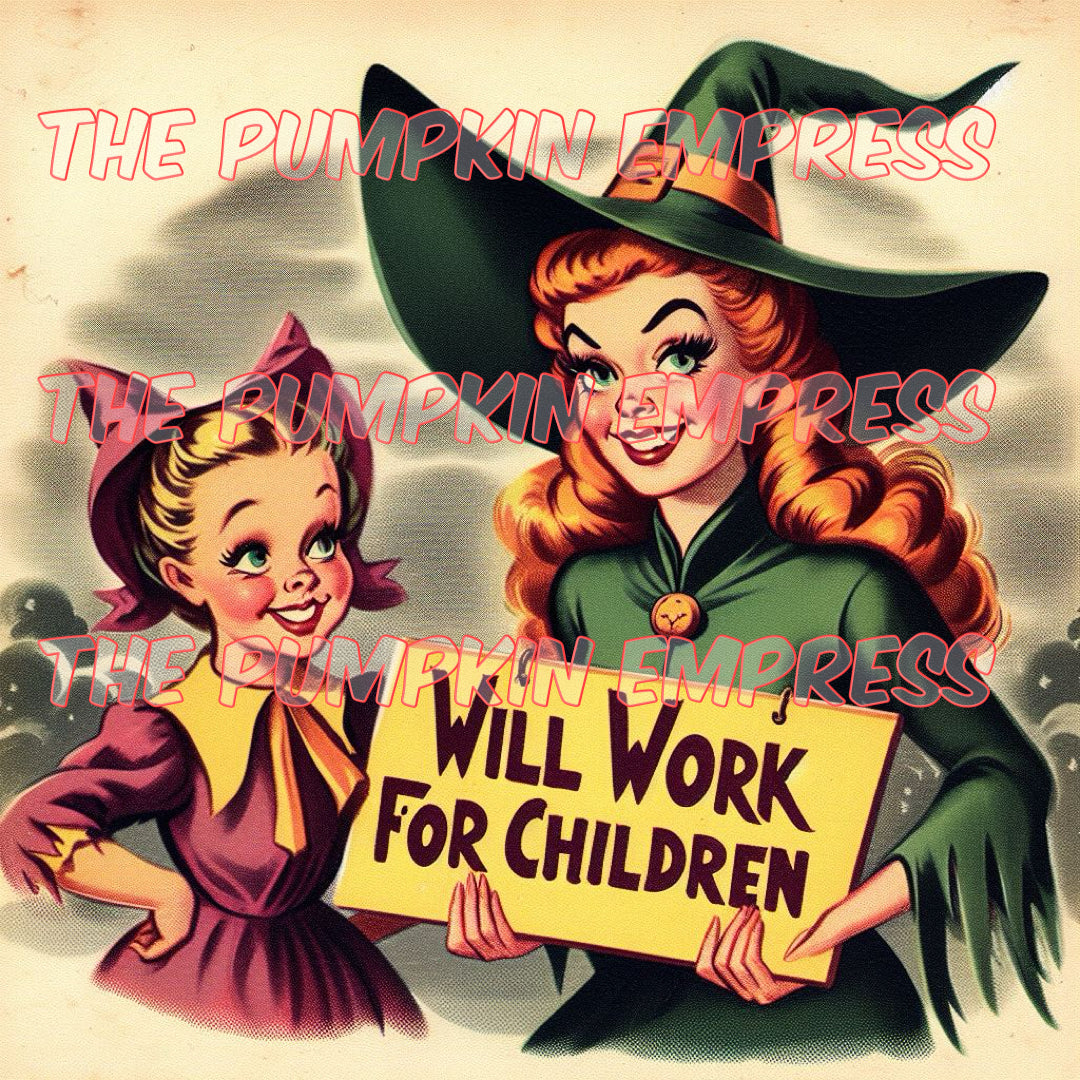 Will work for children print