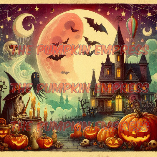 On Halloween night  Print