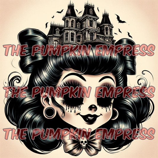 She is a haunted house Print