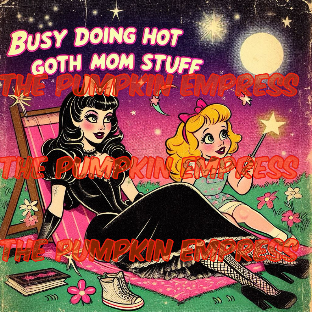 Hot goth mom stargazing PRINT