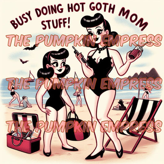 Hot goth mom stuff Print