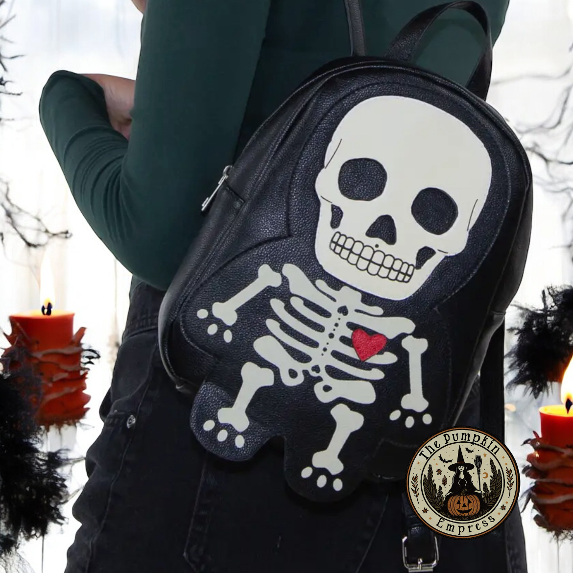 Glow in the dark Skelly purse