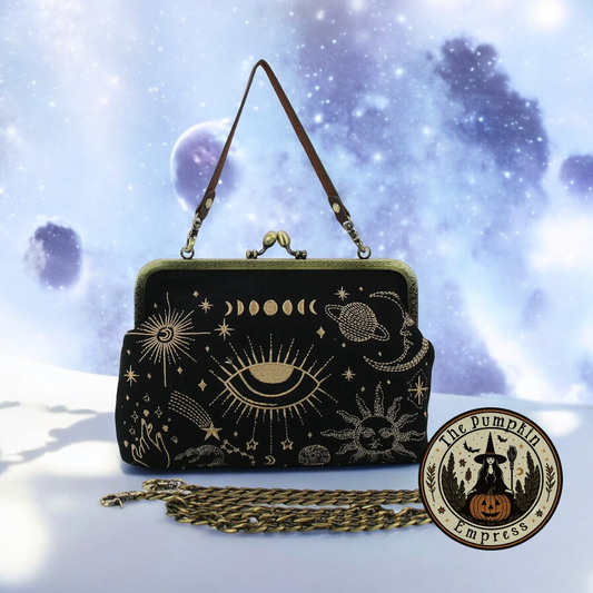 Kisslock Celestial goddess vintage style purse