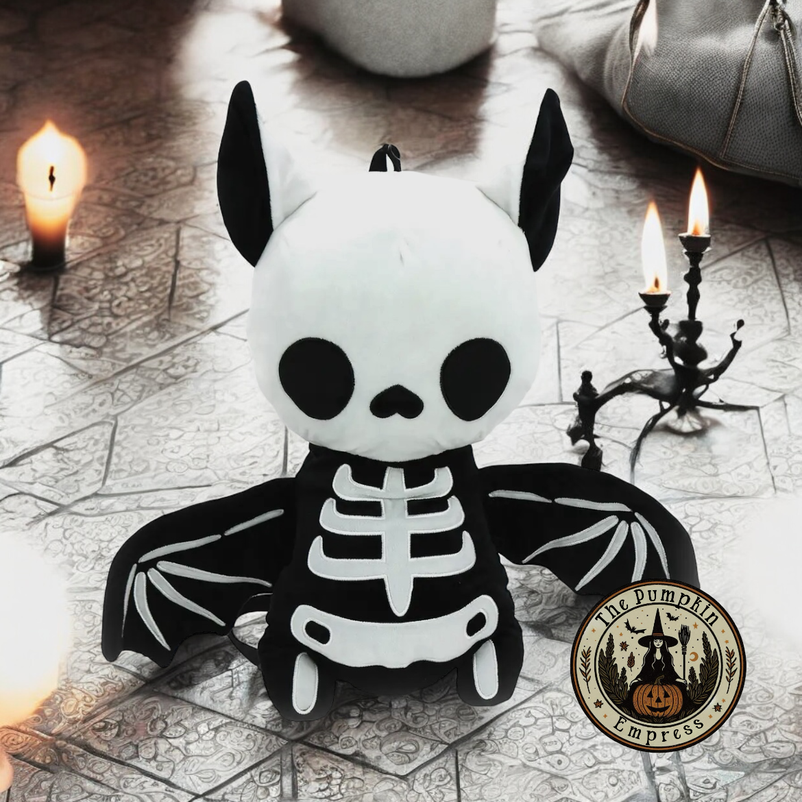 Bat skeleton Plushy backpack