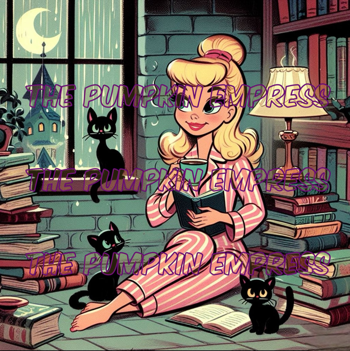 Cats bats and books v2 PRINT